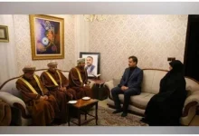 وزیر خارجه عمان به خانه شهید امیرعبداللهیان رفت