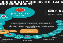 کشورهای با بیشترین ذخایر ارزی جهان در سال ۲۰۲۳