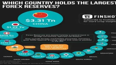 کشورهای با بیشترین ذخایر ارزی جهان در سال ۲۰۲۳