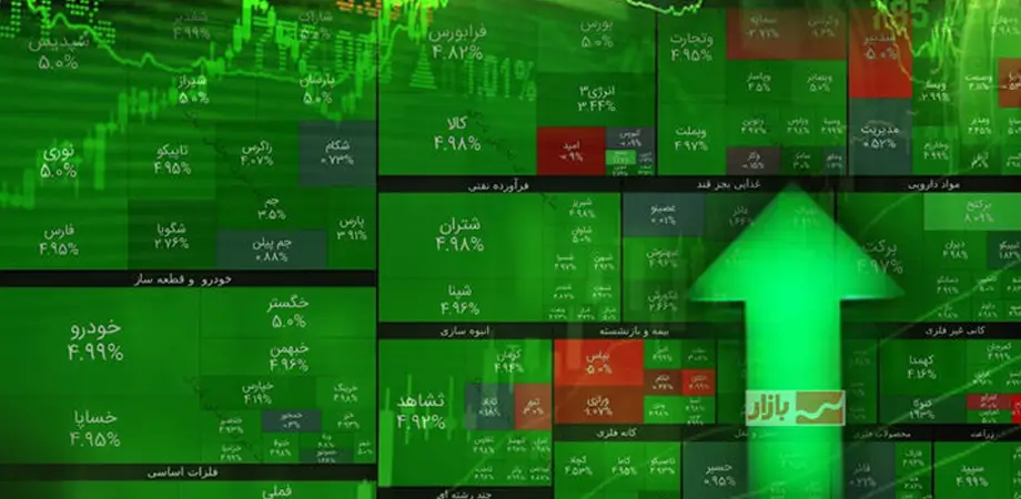 رشد شاخص کل بورس تهران و افزایش معاملات در پایان هفته کاری